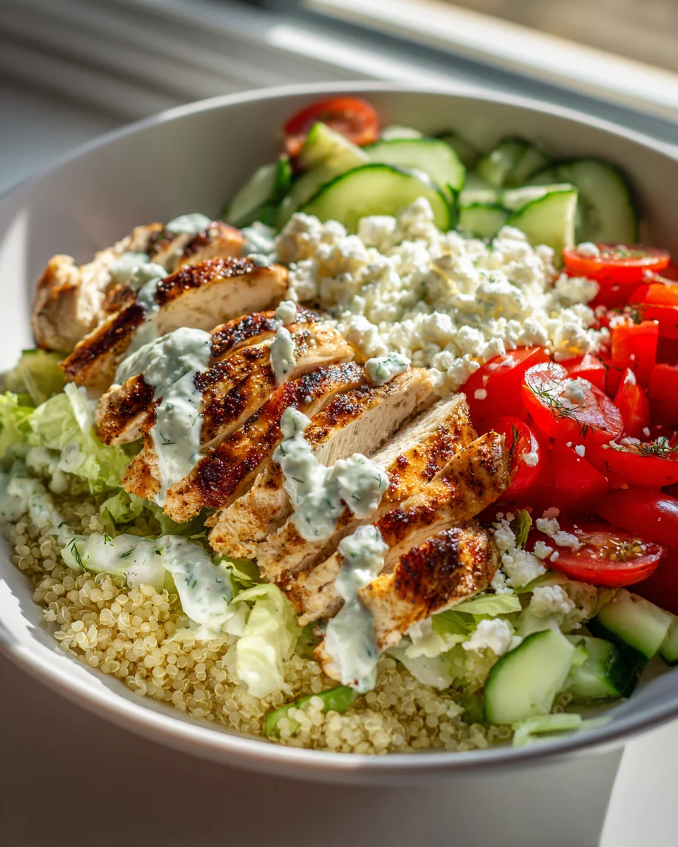 Griechische Hähnchen Bowl – Dein gesundes, schnelles Gericht