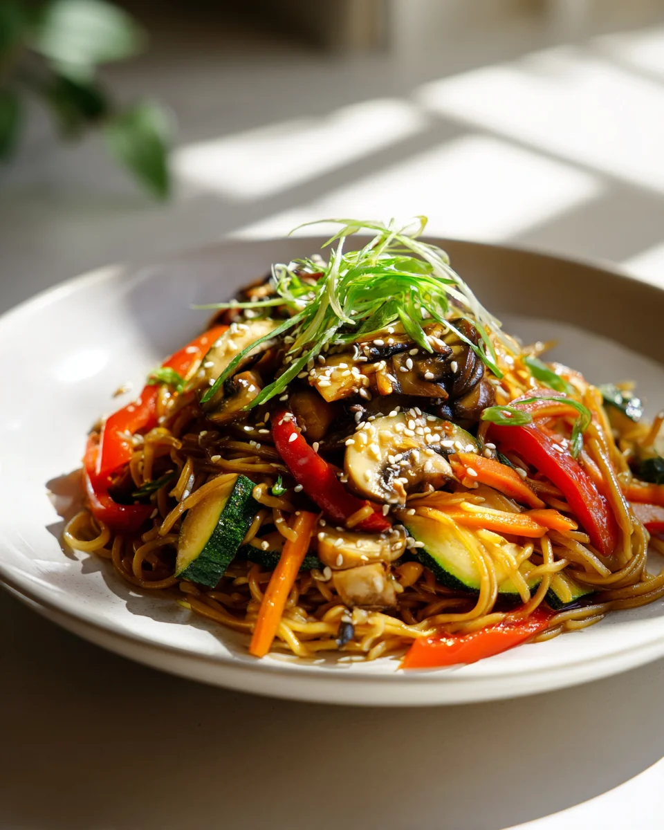 Gebratene Asia Nudeln mit knackigem Gemüse - Schnell & Würzig!