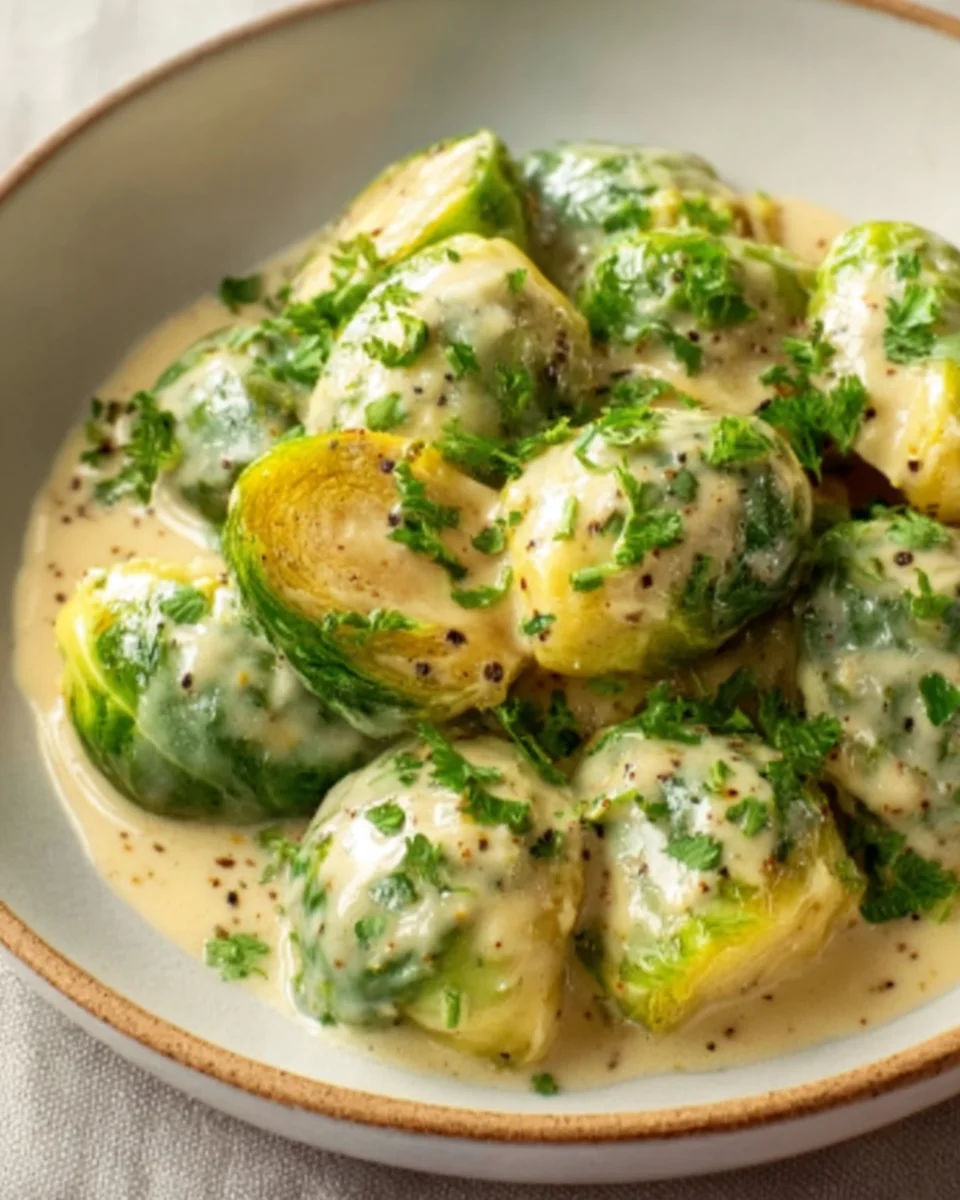 Rosenkohl in Frischkäse-Senfsauce: Lecker und Gesund!