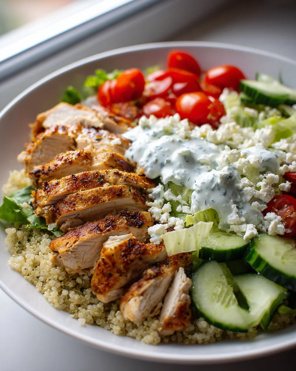 Griechische Hähnchen Bowl – Dein gesundes, schnelles Gericht