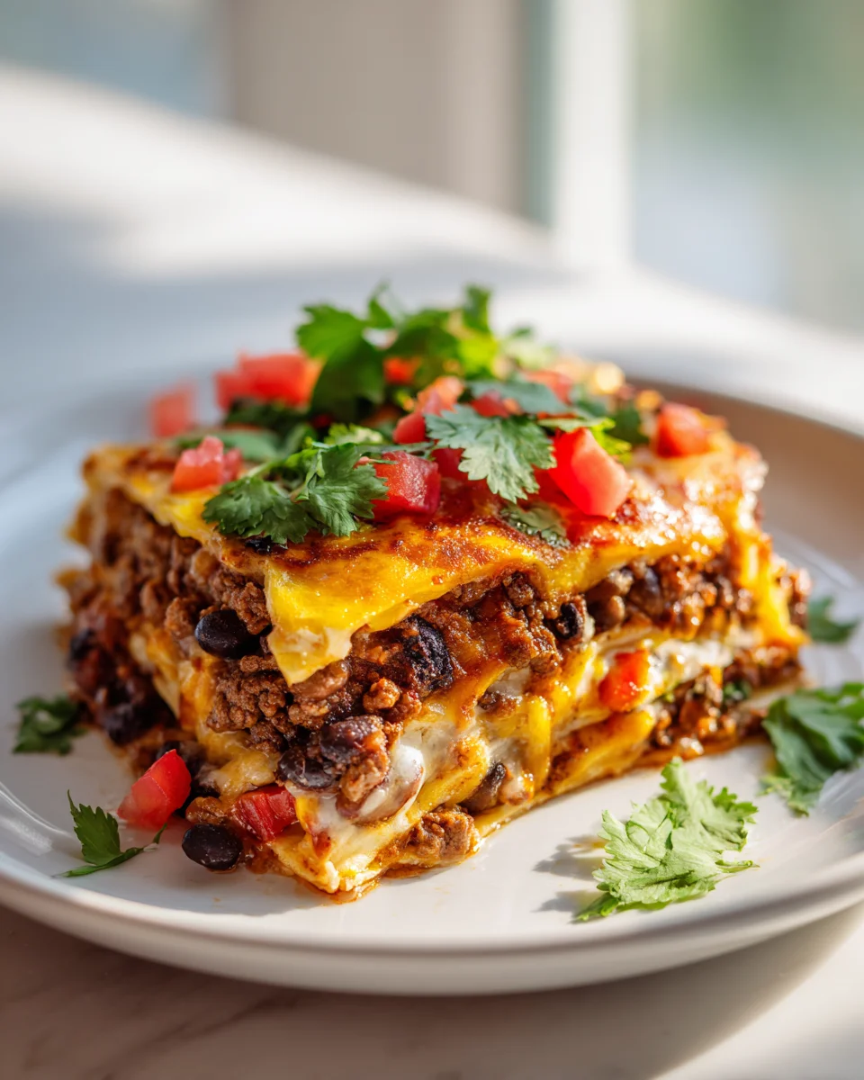 Der beste Mexikanische Tortilla Auflauf mit Hackfleisch
