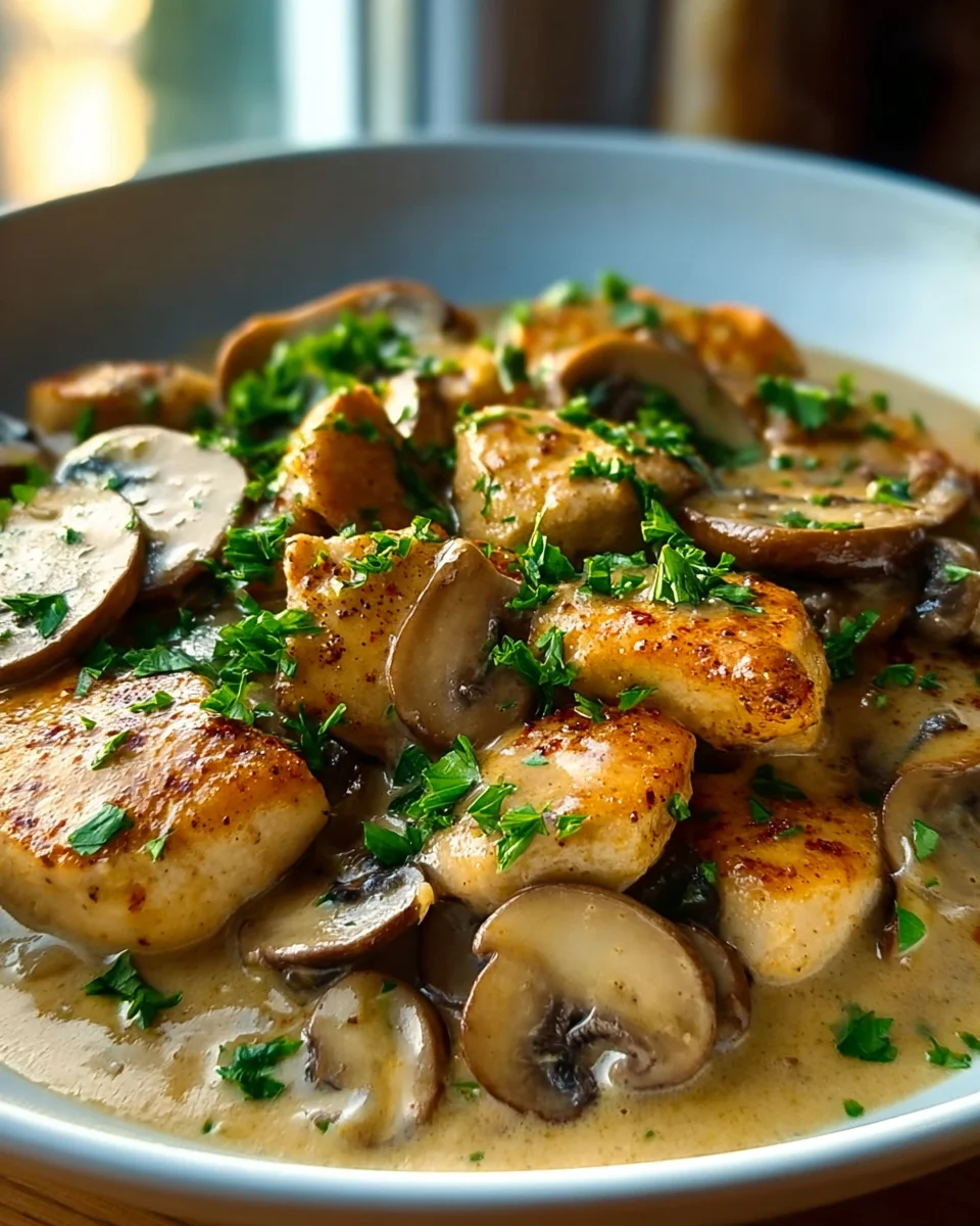 Schnelle Hähnchen-Pilzpfanne: Einfaches Rezept für Abendessen