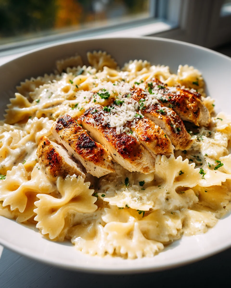 Cremige Hähnchen Knoblauch Parmesan Pasta: Dein Lieblingsrezept