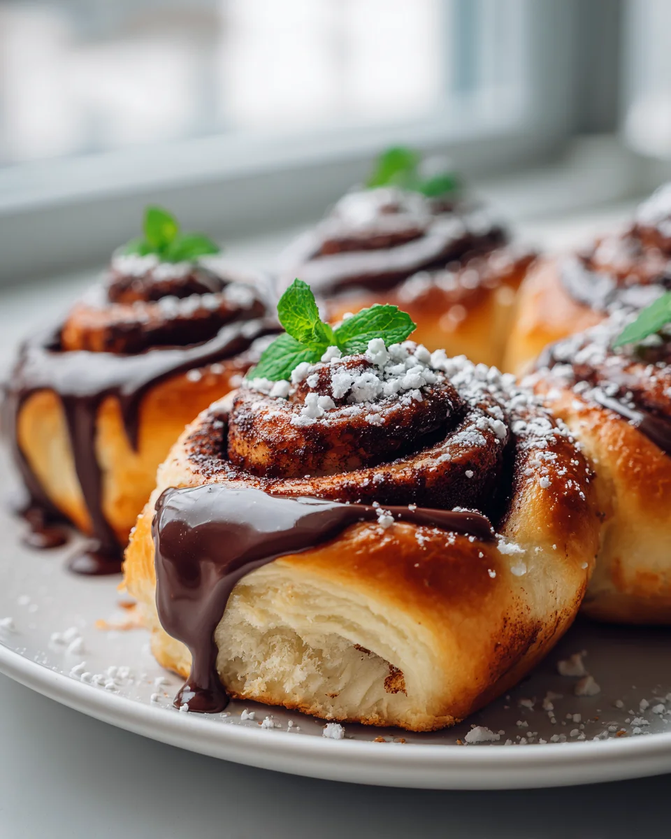 Klassische Schoko Zimtschnecken – einfach unwiderstehlich!