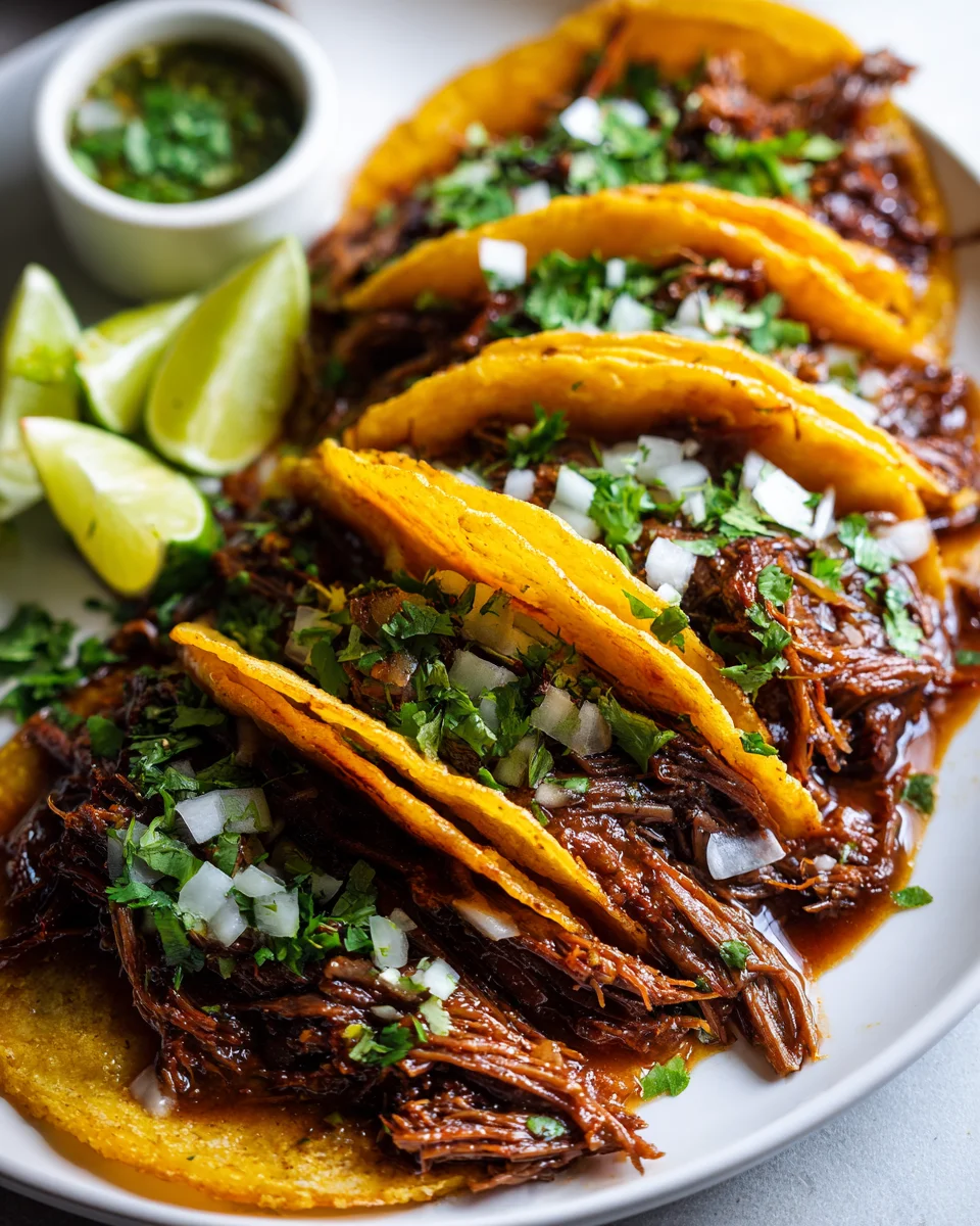 Crock Pot Birria Tacos: Zarte Rindfleisch-Tacos leicht gemacht!