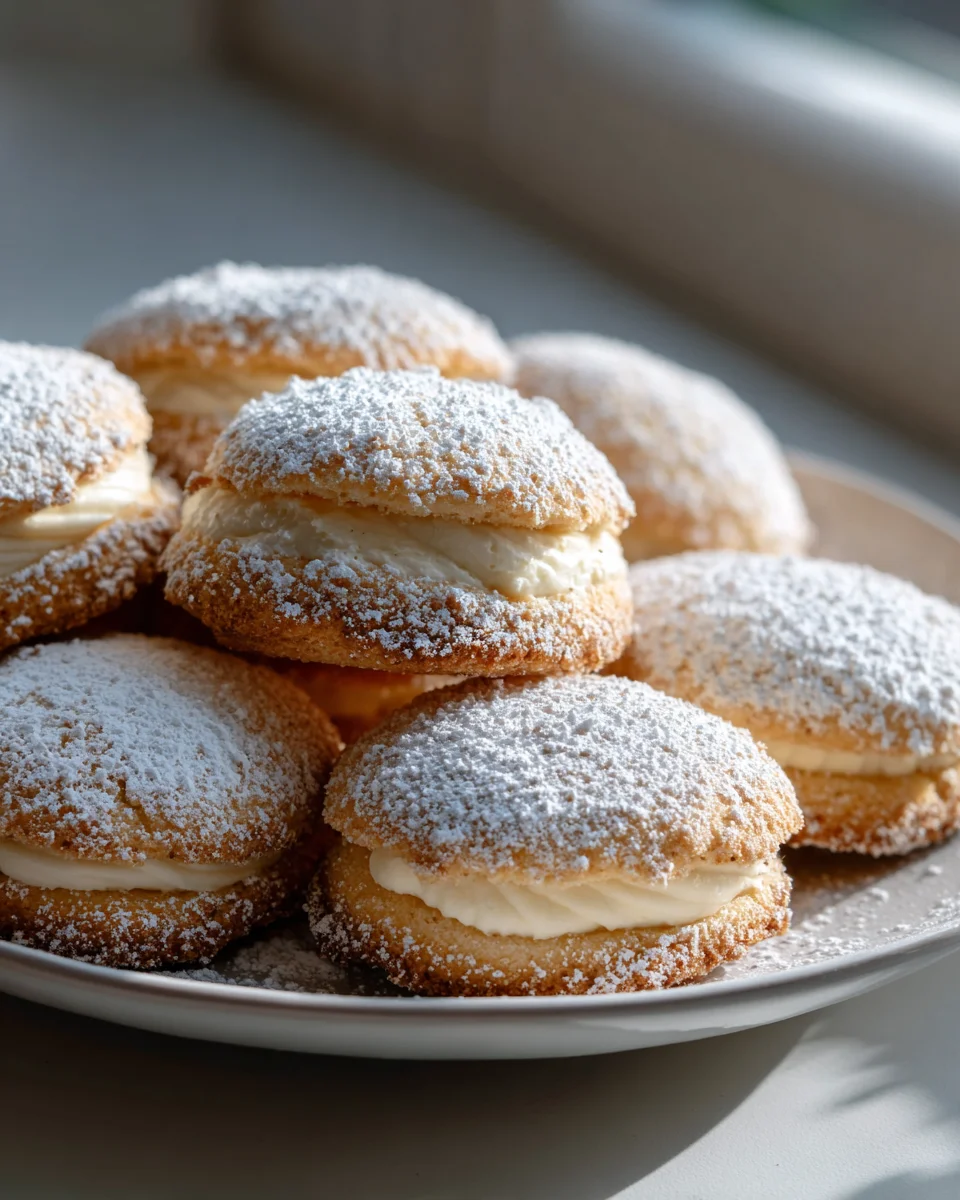 Gefüllte Osterkekse mit Himbeer, alkoholfreiem Bier & Puderzucker