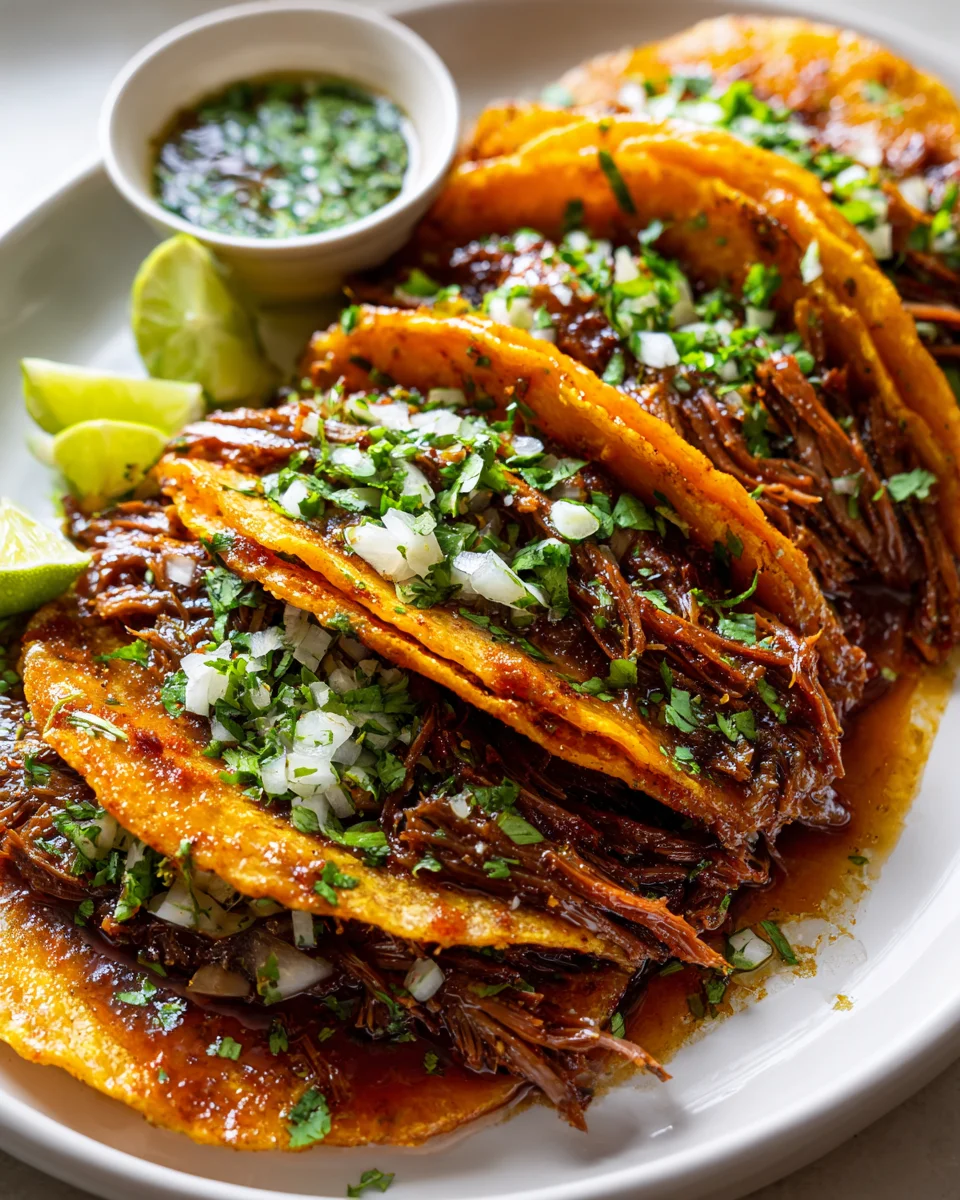 Crock Pot Birria Tacos: Zarte Rindfleisch-Tacos leicht gemacht!
