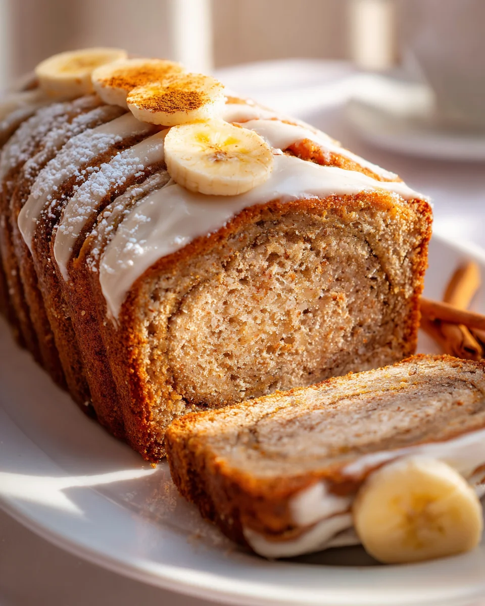 Cinnamon Roll Bananenbrot: Süß, saftig & unwiderstehlich!