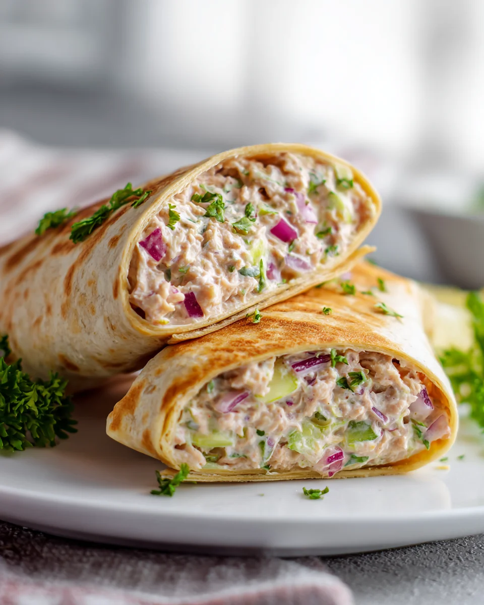 Knuspriger Thunfischsalat Crunch Wrap: Einfach & unwiderstehlich