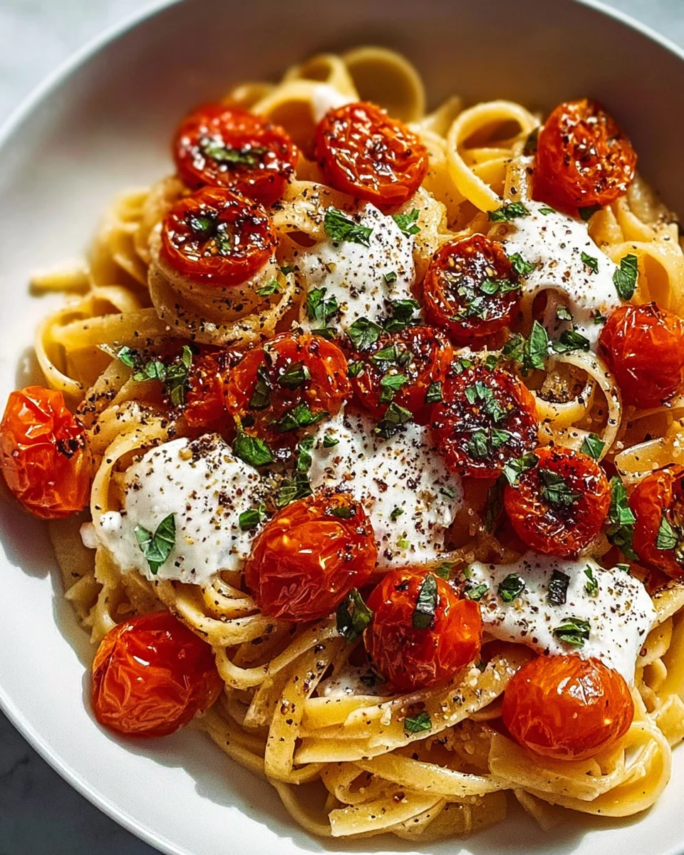 Geröstete Tomaten-Knoblauch-Pasta: Ein einfaches Rezept
