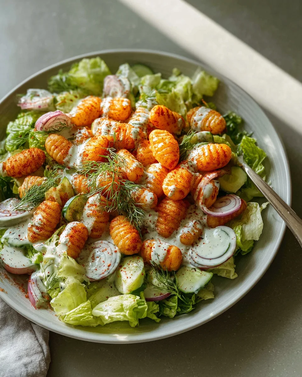 Knuspriger Gnocchi-Salat