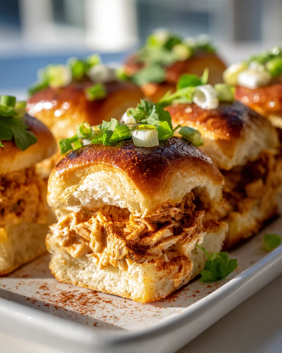 Cremige Queso Chicken Enchilada Sliders für deine Party!