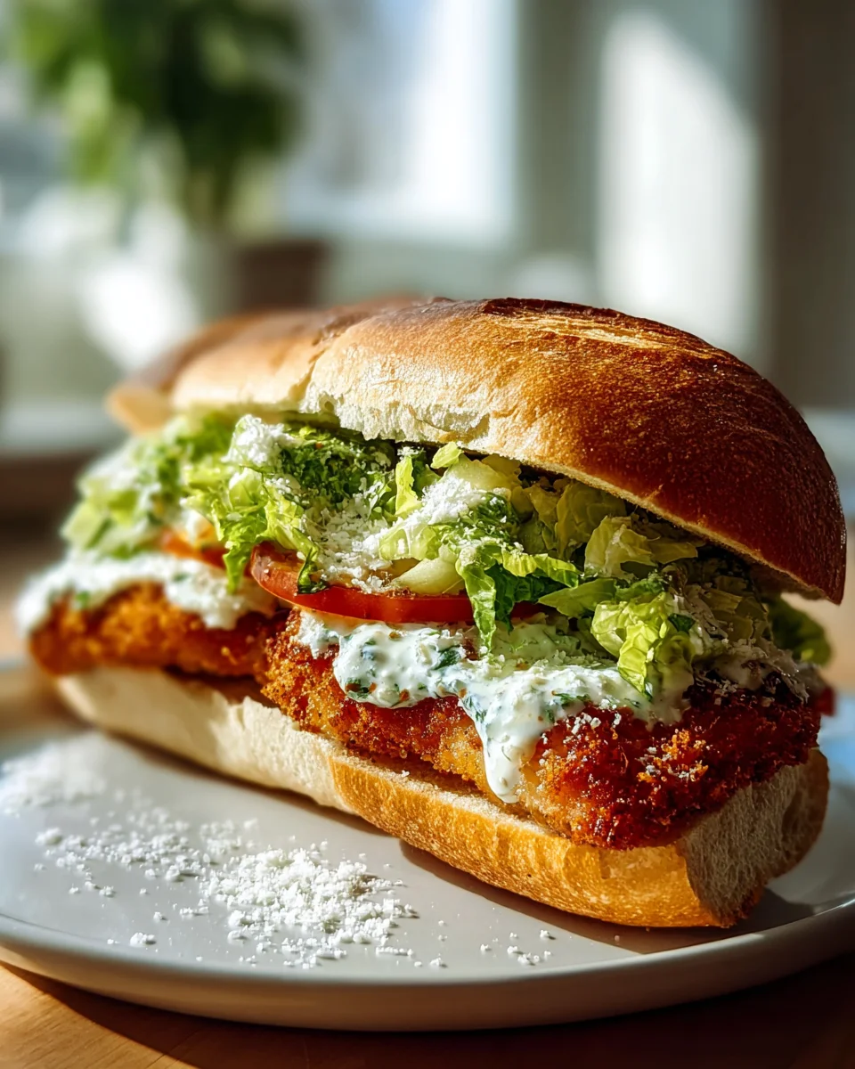 Knuspriges Chicken Caesar Sandwich – Einfach unwiderstehlich!