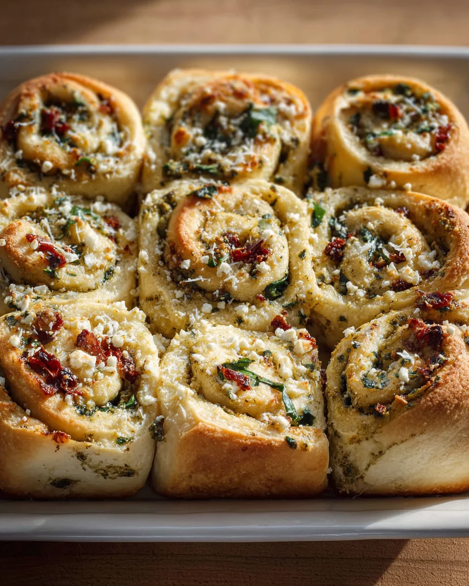 Pesto-Feta-Röllchen