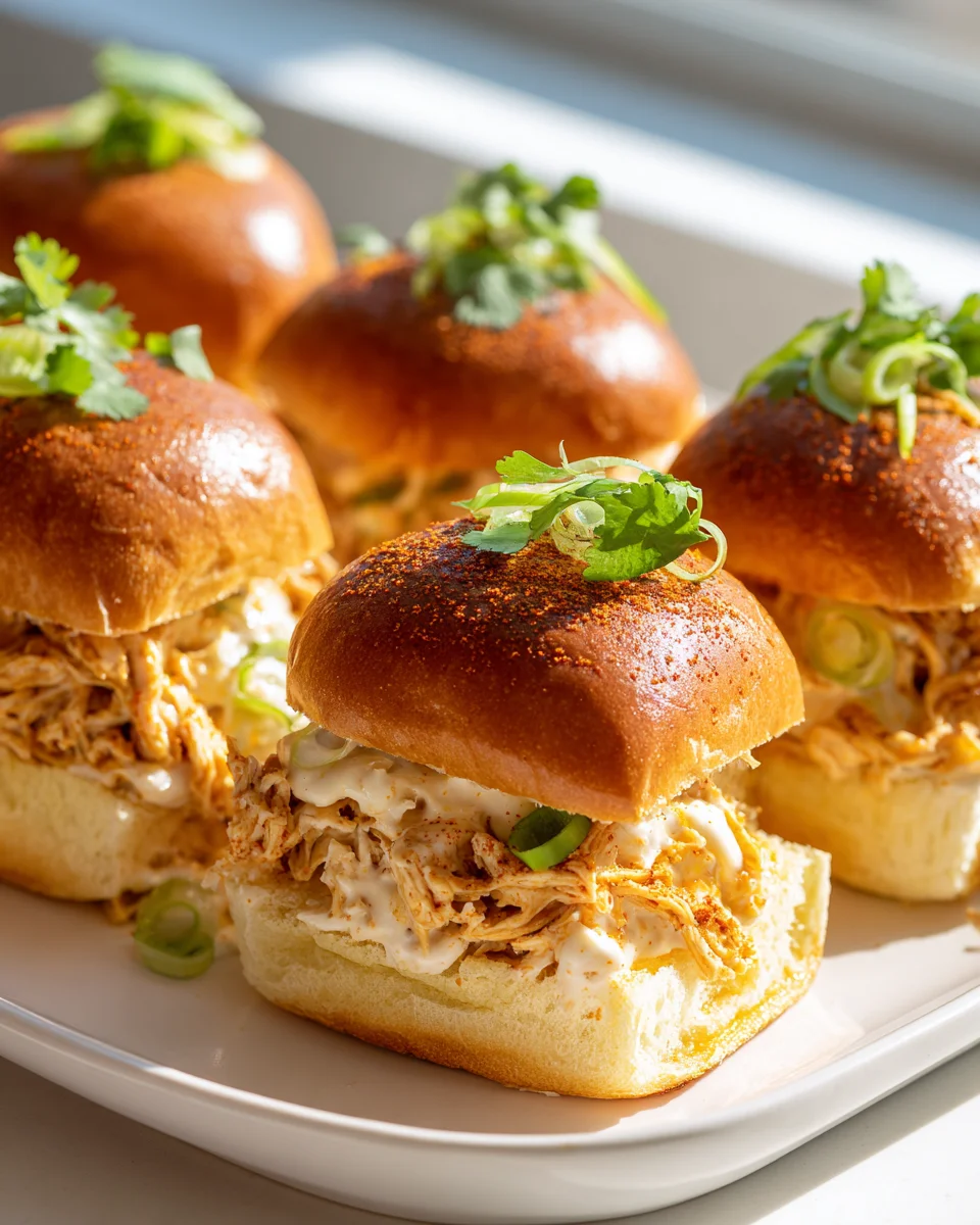 Cremige Queso Chicken Enchilada Sliders für deine Party!
