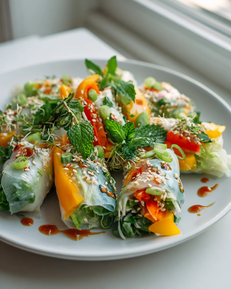 Frische und knackige Frühlingsrollen Salat - Lecker & Gesund!