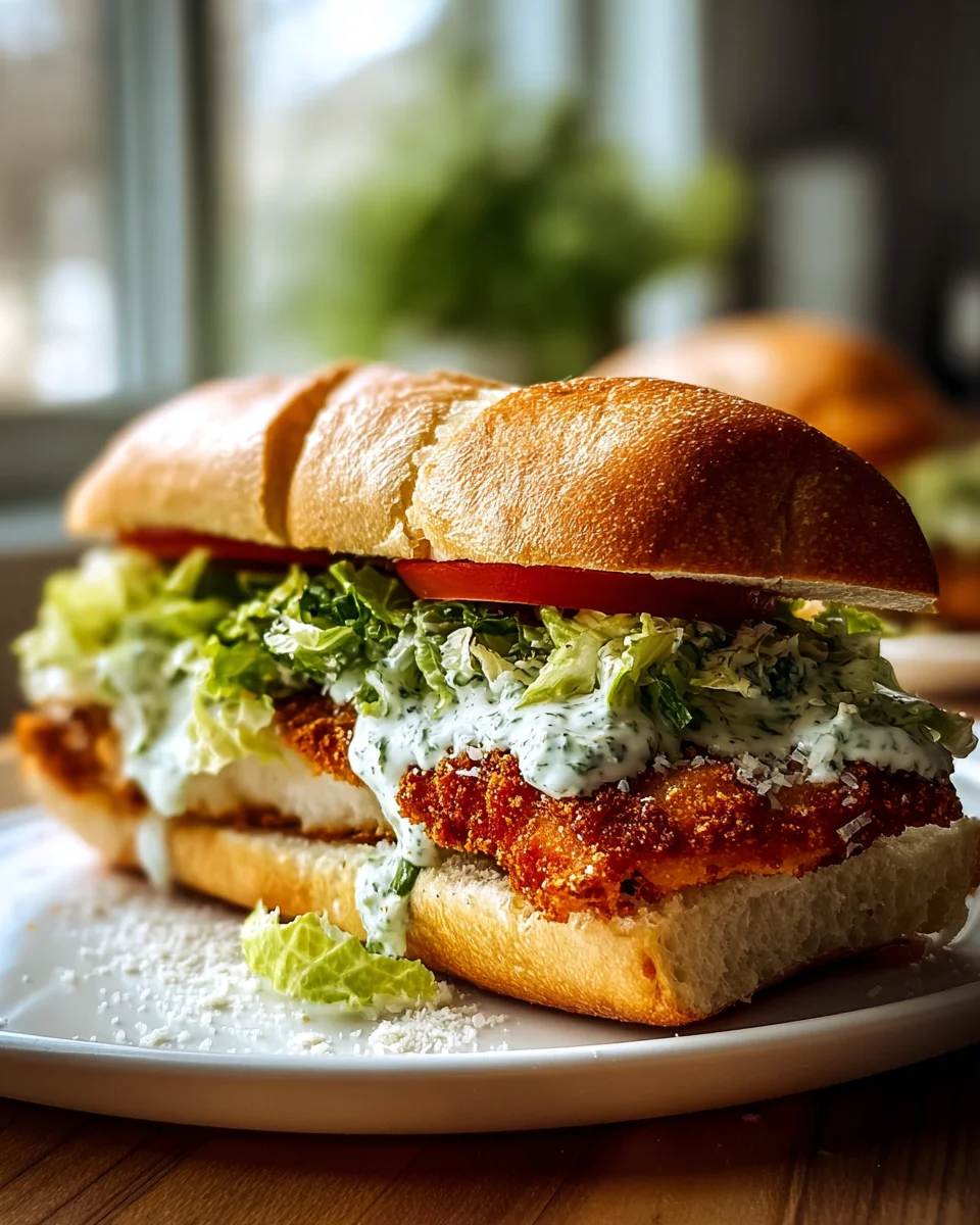 Knuspriges Chicken Caesar Sandwich – Einfach unwiderstehlich!
