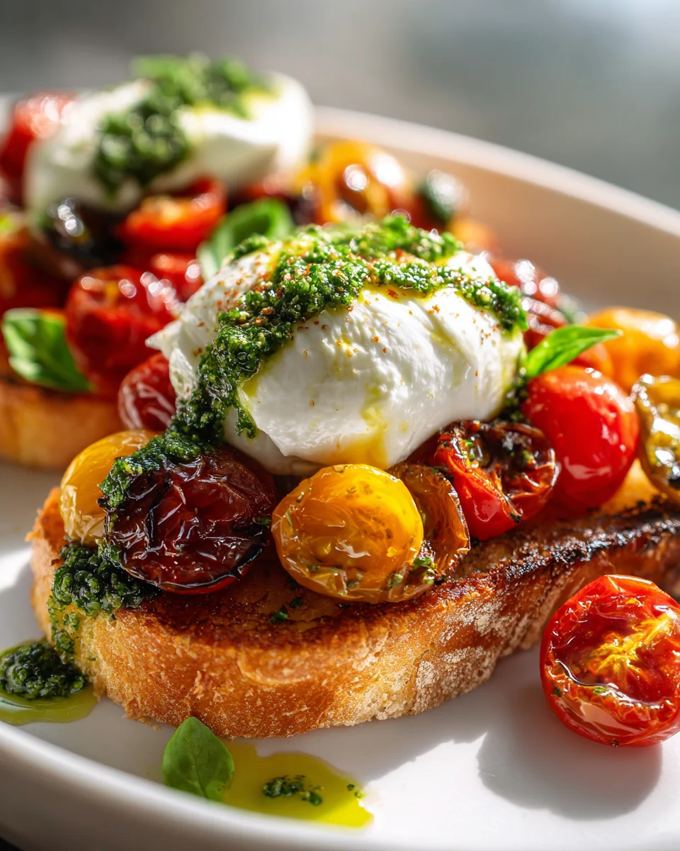 Leckere Burrata Bruschetta – Einfaches Rezept für Genuss!