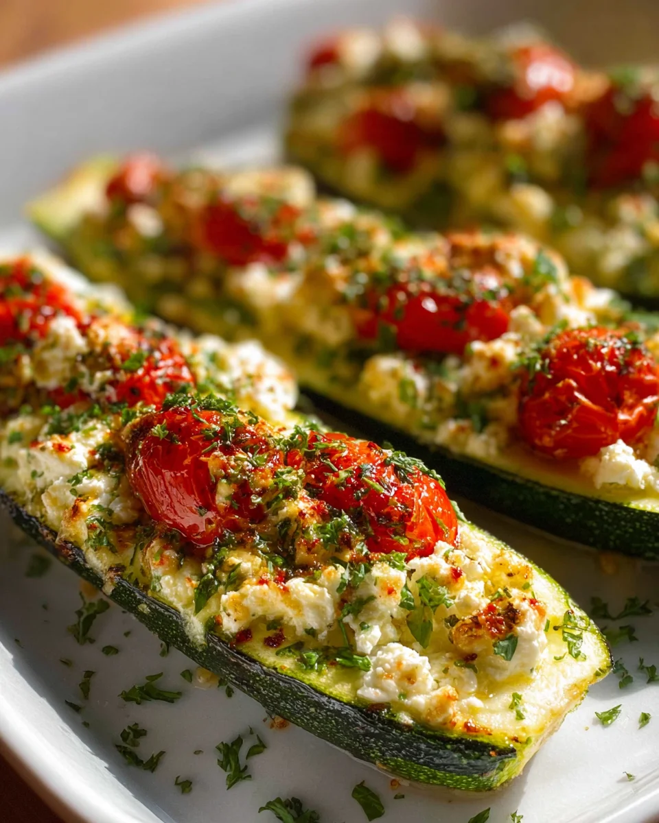 Gefüllte Zucchini mit Feta: Köstliches Rezept für Genuss!