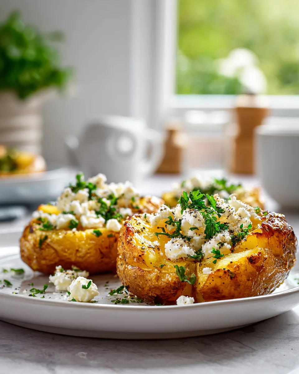 Feta-Kartoffeln aus dem Ofen: Herzhaft & Lecker!